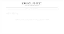 Desktop Screenshot of frugalferret.com