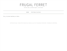 Tablet Screenshot of frugalferret.com